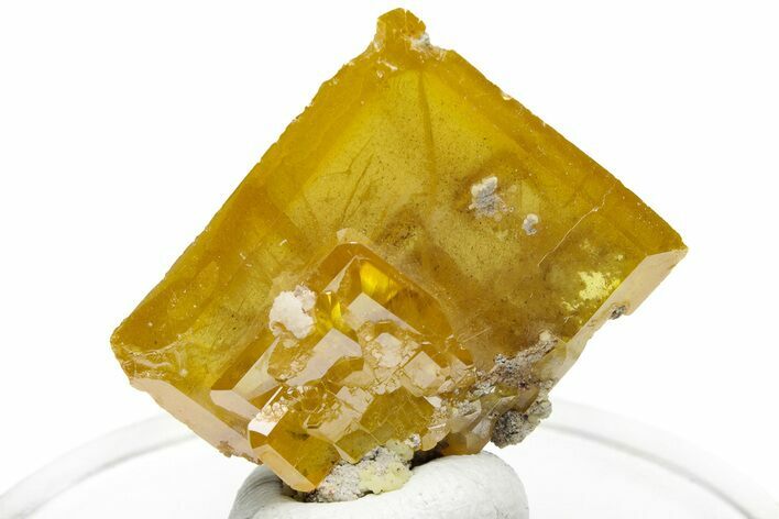 Lustrous, Yellow-Orange Wulfenite Cluster - La Morita Mine, Mexico #225391